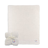 Pittsburgh Steelers Cable Knit Throw 50x60 - Logo Brands - Flyclothing LLC
