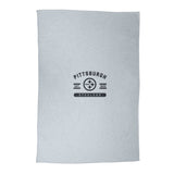 Pittsburgh Steelers Athletic Gray Sublimated Sweatshirt Blanket - Logo Brands - Flyclothing LLC