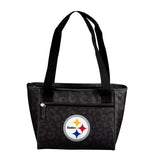 Pittsburgh Steelers Leopard Print 16 Can Cooler Tote - Logo Brands - Flyclothing LLC