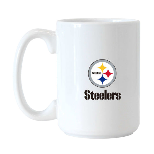 Pittsburgh Steelers 15oz Letterman Sublimated Mug - Logo Brands - Flyclothing LLC