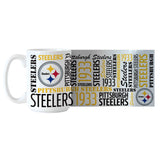 Pittsburgh Steelers 15oz Spirit Sublimated Mug - Logo Brands - Flyclothing LLC
