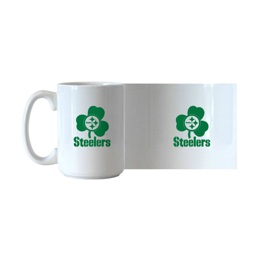 Pittsburgh Steelers St. Patrick's Day Sublimated 15oz Mug - Logo Brands - Flyclothing LLC