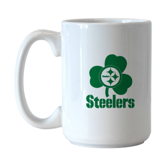 Pittsburgh Steelers St. Patrick's Day Sublimated 15oz Mug - Logo Brands - Flyclothing LLC