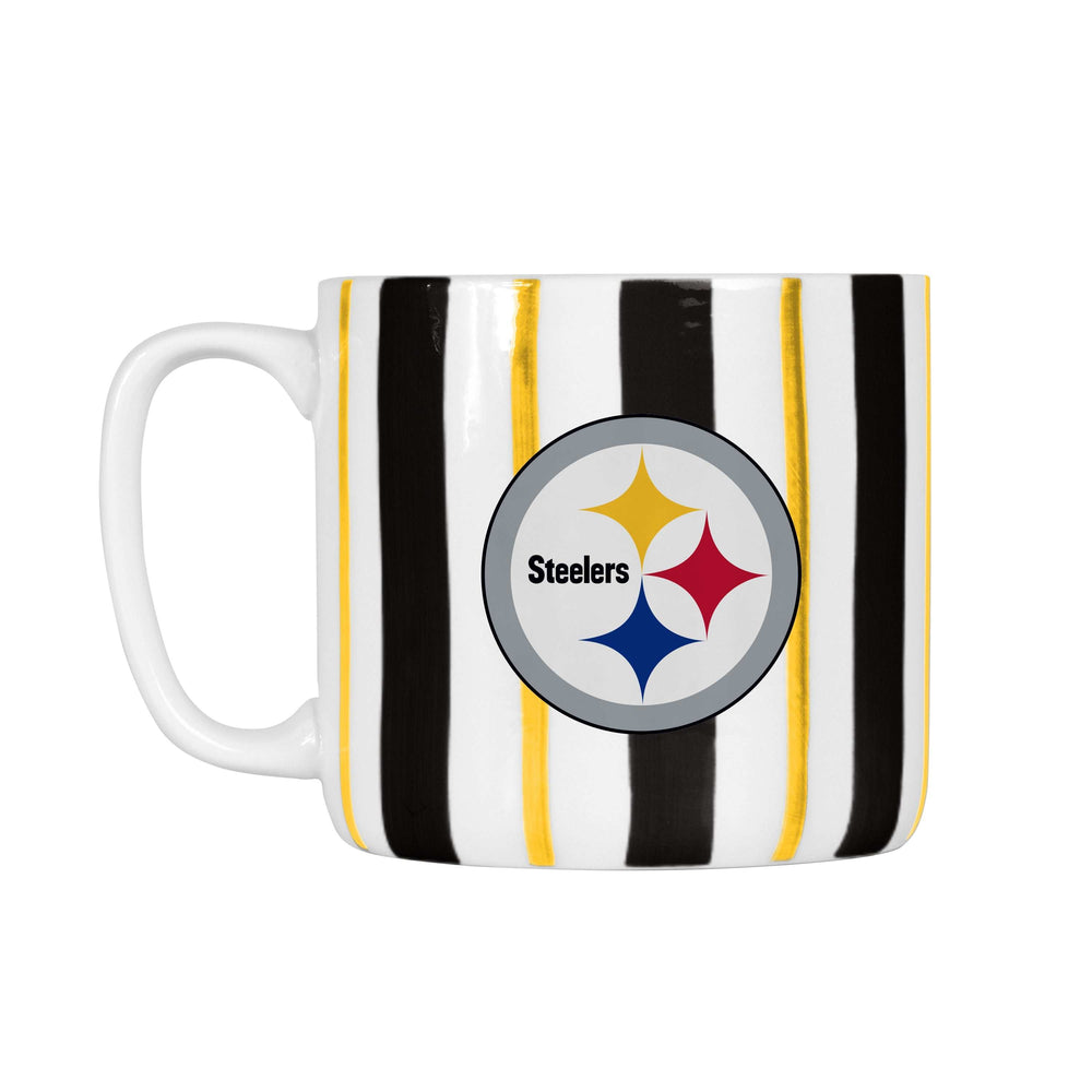 Pittsburgh Steelers 16oz Brushstroke Stripe Mug - Logo Brands - Flyclothing LLC