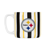 Pittsburgh Steelers 16oz Brushstroke Stripe Mug - Logo Brands - Flyclothing LLC