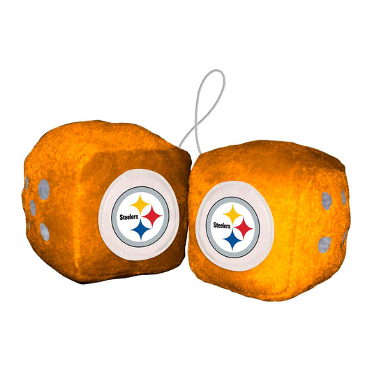 NFL - Pittsburgh Steelers Fuzzy Dice - Logo Brands - Flyclothing LLC