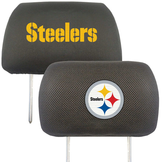 NFL - Pittsburgh Steelers Head Rest Cover - Logo Brands - Flyclothing LLC