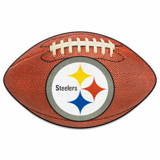 NFL - Pittsburgh Steelers Football Mat - Logo Brands - Flyclothing LLC