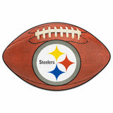 NFL - Pittsburgh Steelers Football Mat - Logo Brands - Flyclothing LLC