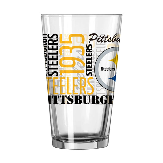 Pittsburgh Steelers 16oz Spirit Pint Glass - Logo Brands - Flyclothing LLC