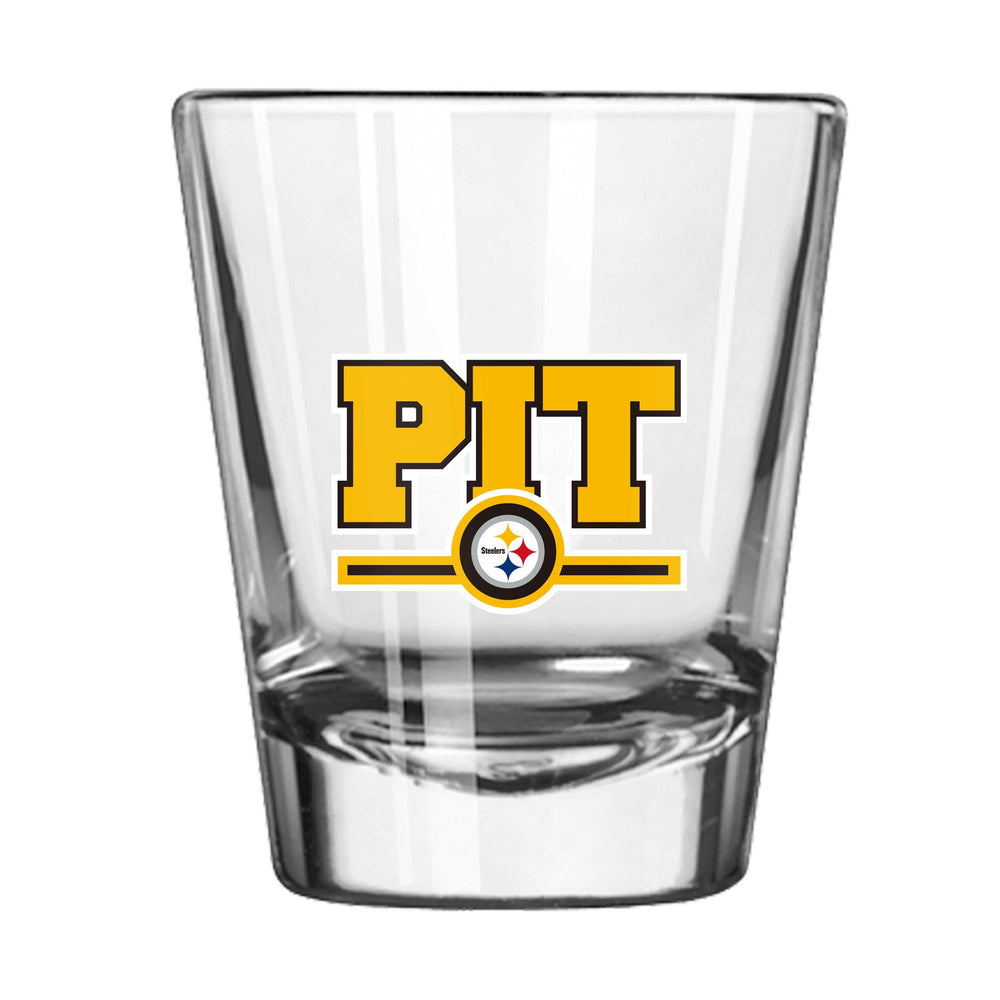 Pittsburgh Steelers 2oz Letterman Shot Glass - Logo Brands - Flyclothing LLC
