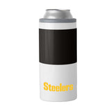 Pittsburgh Steelers Colorblock 12oz Slim Can Coolie - Logo Brands - Flyclothing LLC