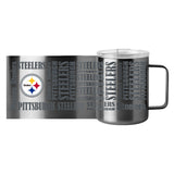 Pittsburgh Steelers 15oz Replay Stainless Steel Mug - Logo Brands - Flyclothing LLC