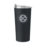 Pittsburgh Steelers 20oz Black Powder Coat Tumbler - Logo Brands - Flyclothing LLC