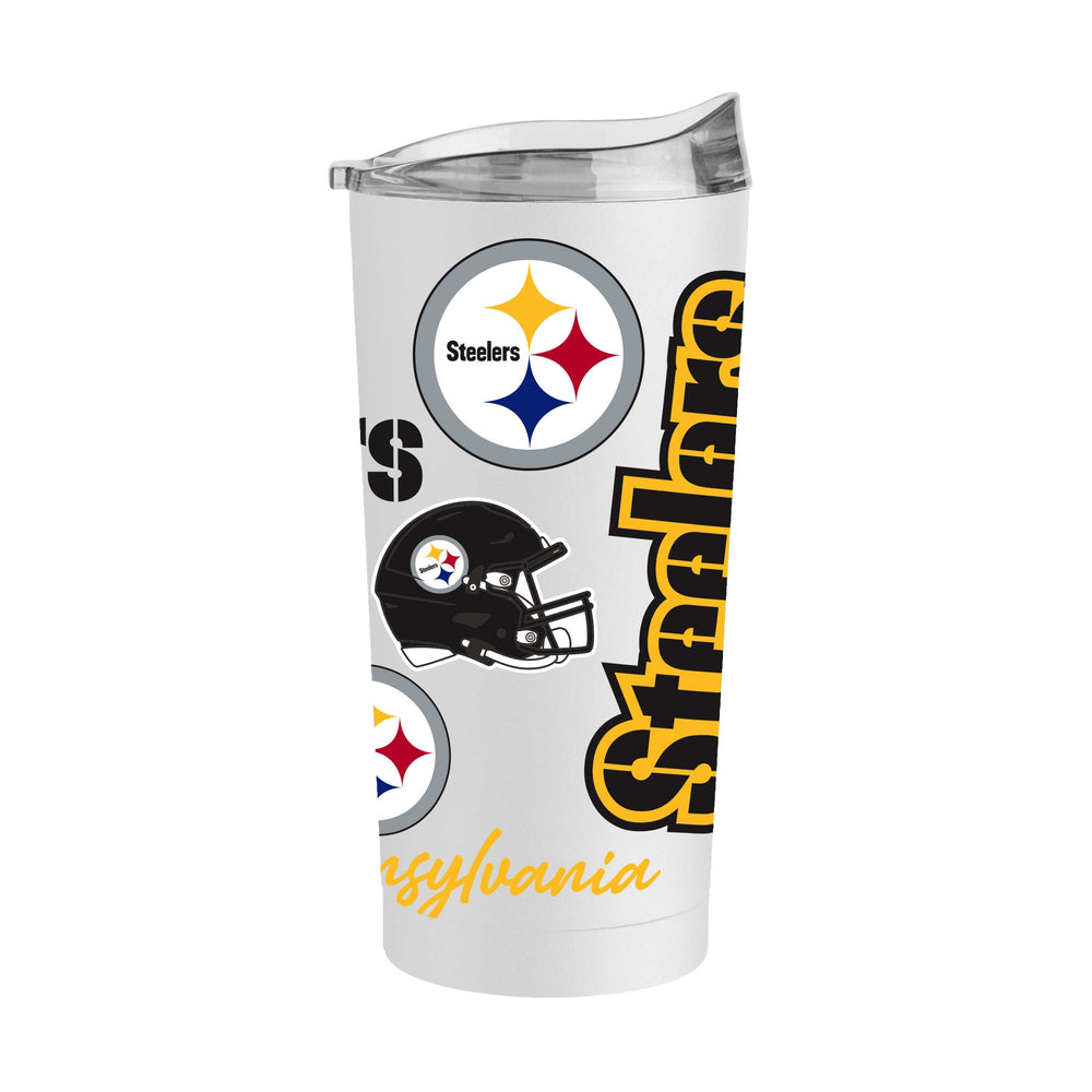 Pittsburgh Steelers 20oz Native Powder Coat Tumbler - Logo Brands - Flyclothing LLC