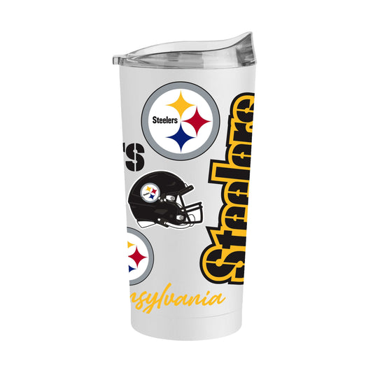 Pittsburgh Steelers 20oz Native Powder Coat Tumbler - Logo Brands - Flyclothing LLC