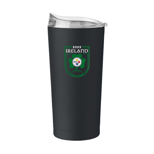 Pittsburgh Steelers 20oz Ireland 2025 Powder Coat Tumbler - Logo Brands - Flyclothing LLC