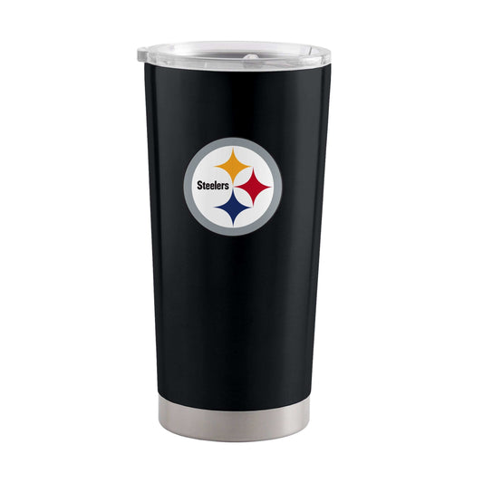 Pittsburgh Steelers Letterman 20oz Stainless Tumbler - Logo Brands - Flyclothing LLC