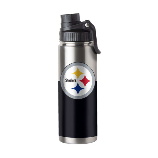 Pittsburgh Steelers Colorblock 21oz Twist Top Bottle - Logo Brands - Flyclothing LLC