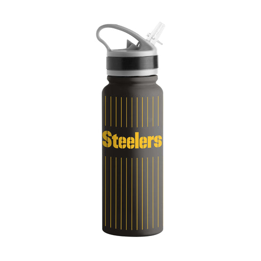 Pittsburgh Steelers 25oz Pinstripe SingleWall FlipTop Bottle - Logo Brands - Flyclothing LLC