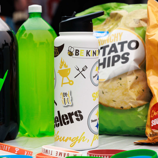 Pittsburgh Steelers 34oz Native Quencher Bottle - Logo Brands - Flyclothing LLC