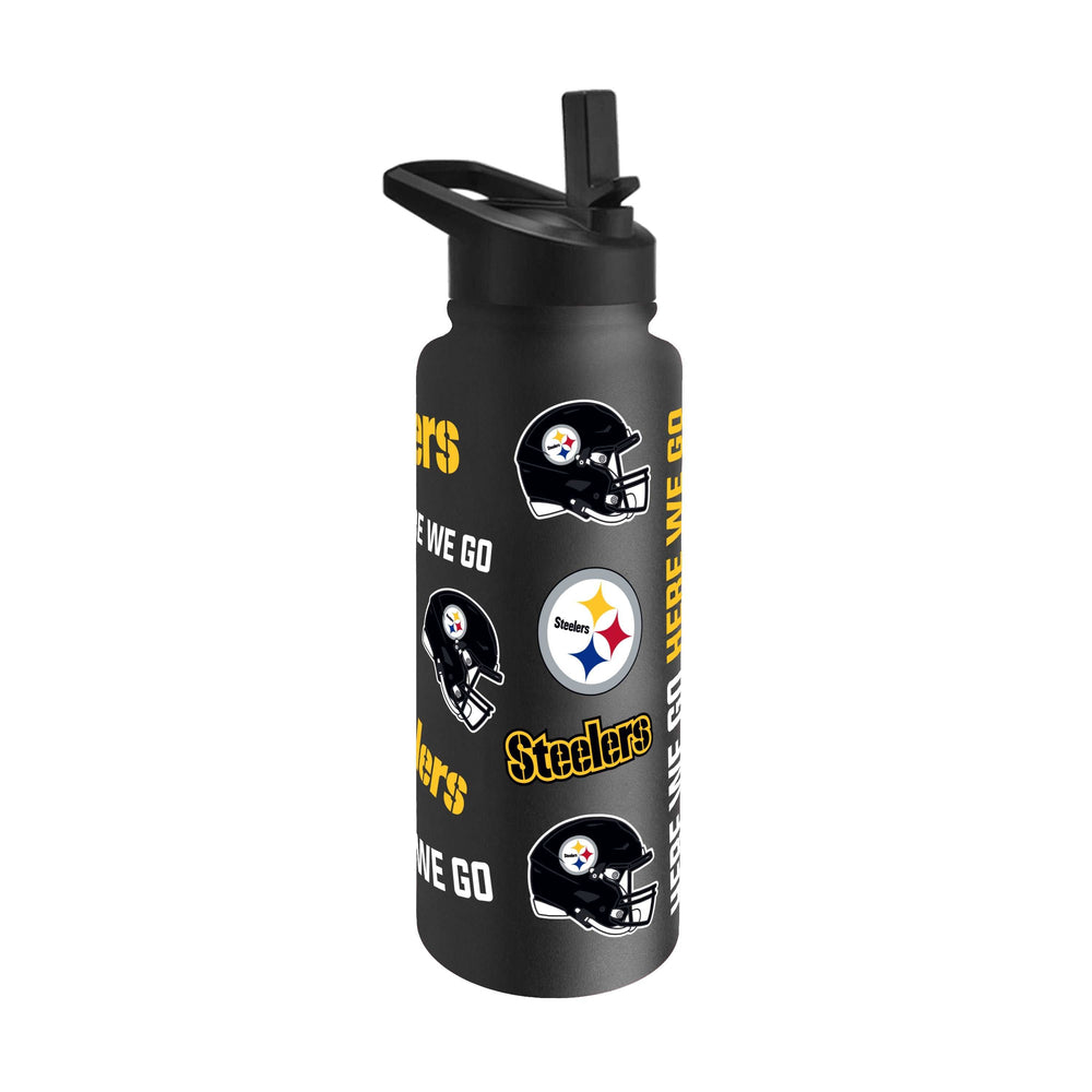 Pittsburgh Steelers 34oz Native Quencher Bottle - Logo Brands - Flyclothing LLC