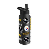 Pittsburgh Steelers 34oz Native Quencher Bottle - Logo Brands - Flyclothing LLC
