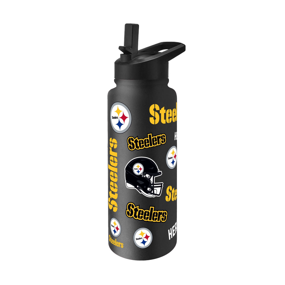 Pittsburgh Steelers 34oz Native Quencher Bottle - Logo Brands - Flyclothing LLC