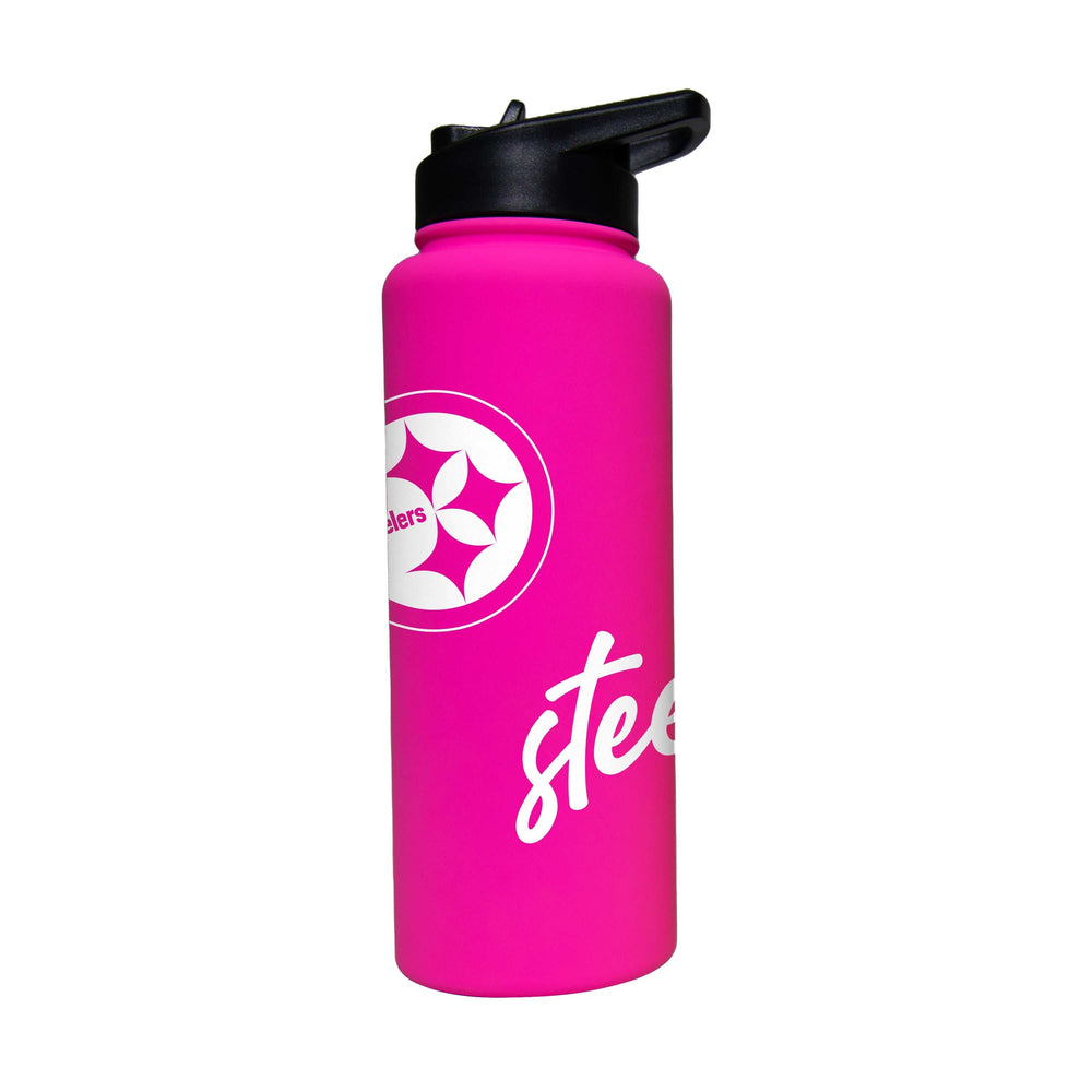 Pittsburgh Steelers 34oz Electric Bold Soft Touch Quencher - Logo Brands - Flyclothing LLC