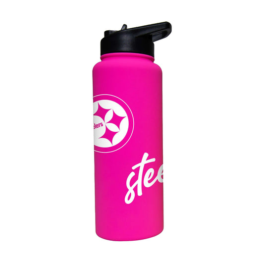 Pittsburgh Steelers 34oz Electric Bold Soft Touch Quencher - Logo Brands - Flyclothing LLC