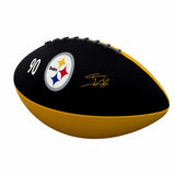 Pittsburgh Steelers TJ Watt Mini Size Rubber Football - Logo Brands - Flyclothing LLC