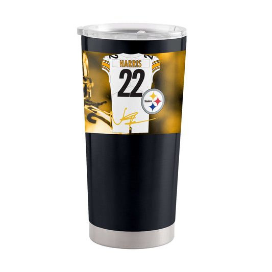 Pittsburgh Steelers 20oz Najee Harris Stainless Tumbler - Logo Brands - Flyclothing LLC