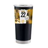 Pittsburgh Steelers 20oz Najee Harris Stainless Tumbler - Logo Brands - Flyclothing LLC