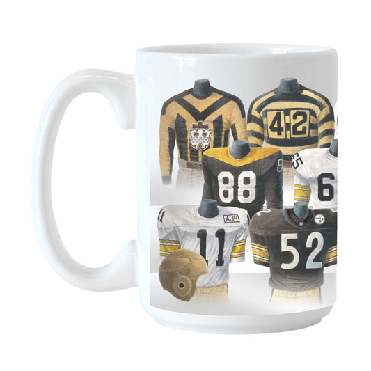 Pittsburgh Steelers 15oz Legacy Sublimated Mug - Logo Brands - Flyclothing LLC