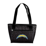 LA Chargers Leopard Print 16 Can Cooler Tote - Logo Brands - Flyclothing LLC