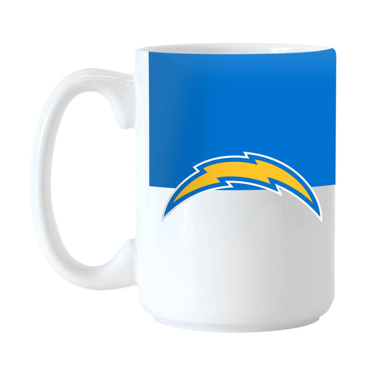 LA Chargers Color Block 15 oz Sublimated Mug - Logo Brands - Flyclothing LLC