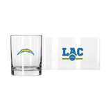 Los Angeles Chargers 14oz Letterman Rock Glass - Logo Brands - Flyclothing LLC