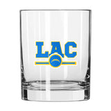 Los Angeles Chargers 14oz Letterman Rock Glass - Logo Brands - Flyclothing LLC