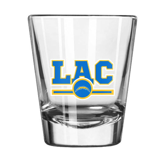 LA Chargers 2oz Letterman Shot Glass - Logo Brands - Flyclothing LLC