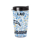 LA Chargers 16oz Terrazzo Dbl Wall Clear Tumbler - Logo Brands - Flyclothing LLC