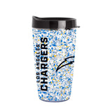 LA Chargers 16oz Terrazzo Dbl Wall Clear Tumbler - Logo Brands - Flyclothing LLC