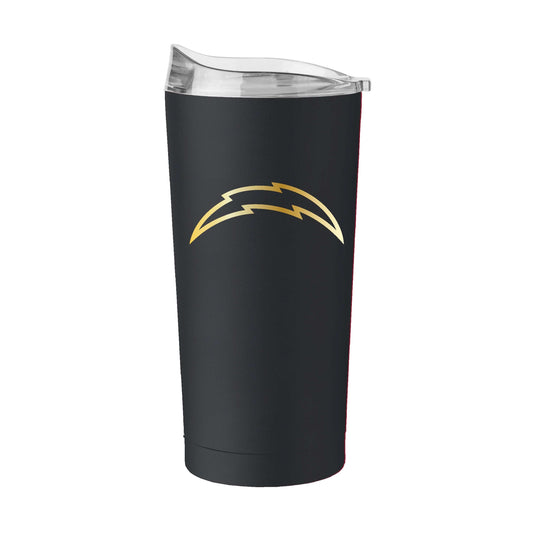 LA Chargers Black 20oz Foil Powder Coat Tumbler - Logo Brands - Flyclothing LLC