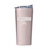 LA Chargers 20oz Stencil Powder Coat Tumbler - Logo Brands - Flyclothing LLC