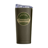 LA Chargers 20oz Badge Powder Coat Tumbler - Logo Brands - Flyclothing LLC