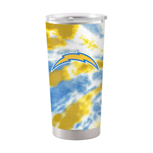 LA Chargers 20oz Tie Dye Stainless Steel Tumbler - Logo Brands - Flyclothing LLC