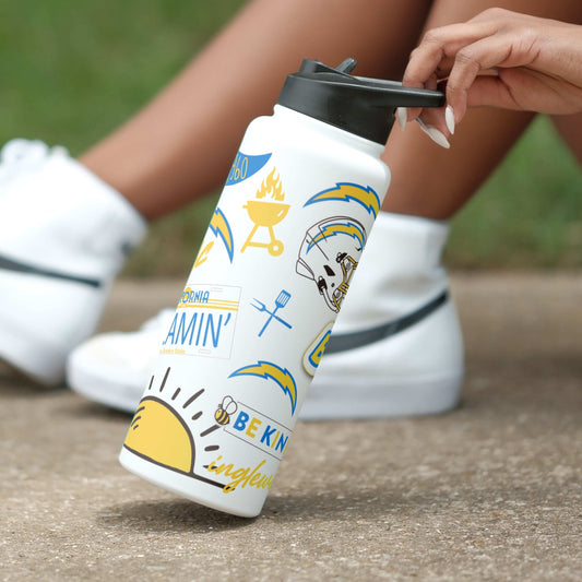 LA Chargers 34oz Native Quencher Bottle - Logo Brands - Flyclothing LLC