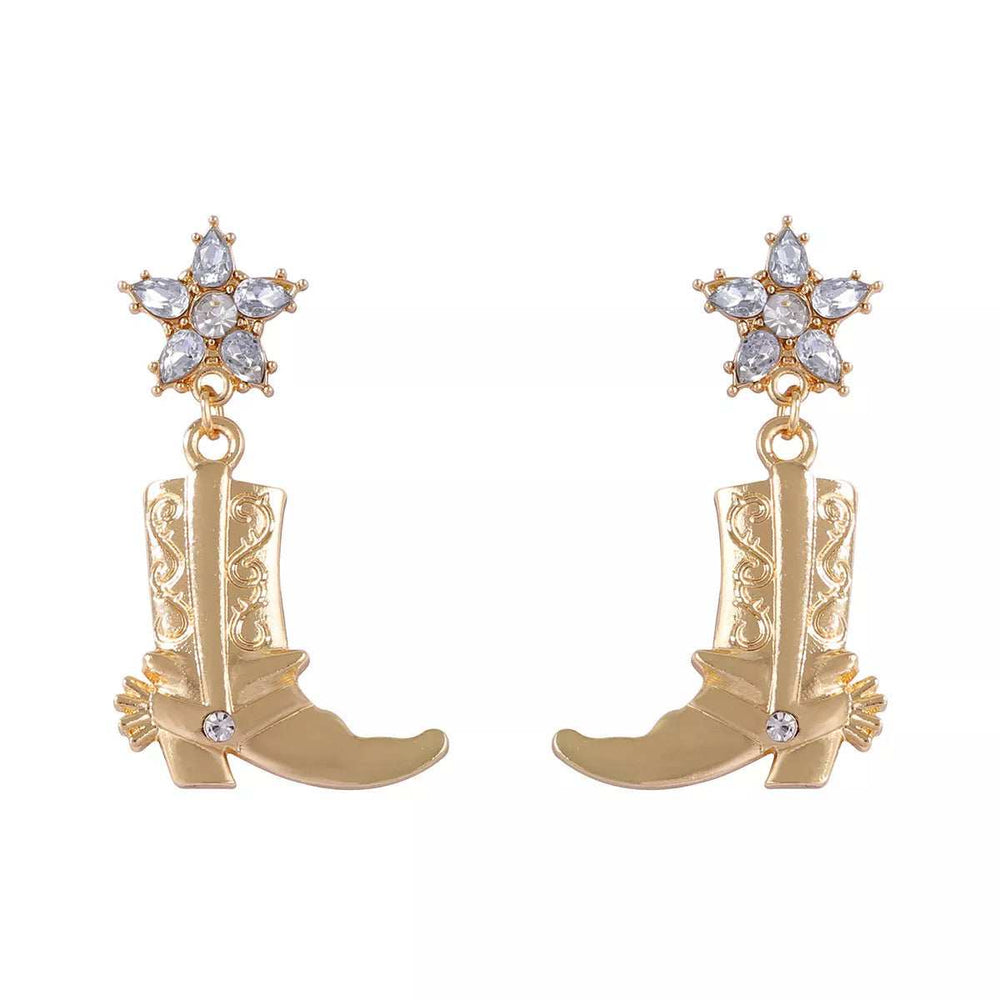 Western Style Boot Dangle Earrings - Trendsi - Flyclothing LLC