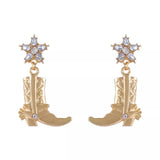 Western Style Boot Dangle Earrings - Trendsi - Flyclothing LLC