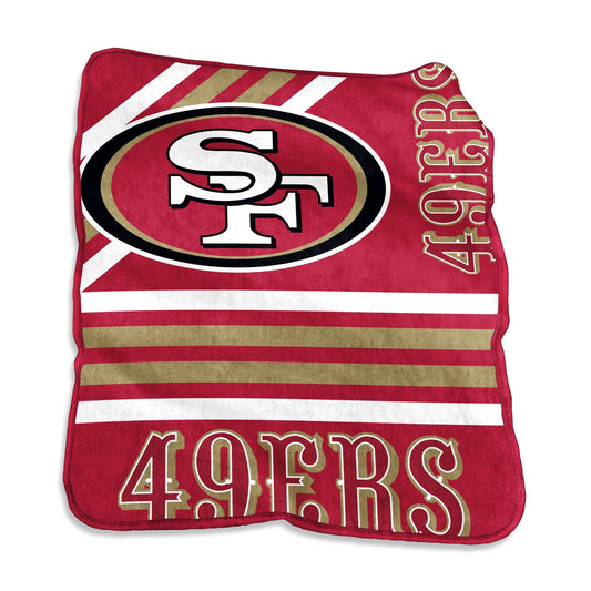 San Francisco 49ers Raschel Throw - Logo Brands - Flyclothing LLC
