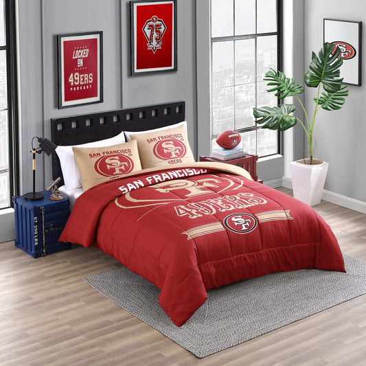 San Francisco 49ers Command Comforter Set Full/Queen - Logo Brands - Flyclothing LLC